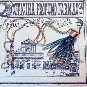 Beaded Tassel Necklace from Mexico City